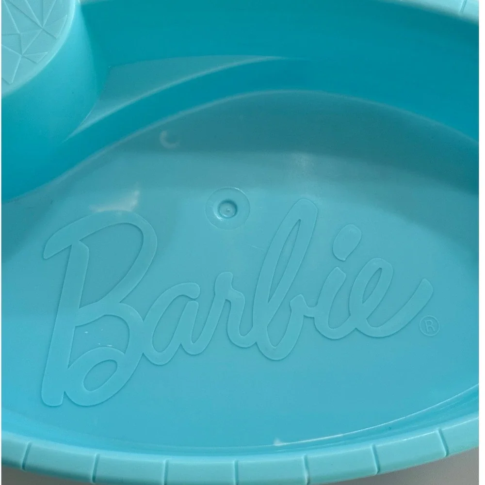 Mattel Barbie Oval Swimming Logo Pool Doll Accessory Blue 2019 GHL91/GHL92 Toy